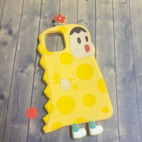 5for$10 iPhone 12 pro max silicone Dino boy phone case - Cute case - Picture 1 of 3